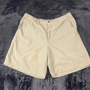 Guess Jeans Shorts Mens 34 Stone Beige Vintage Cotton Elastic Waist 63966B44‎